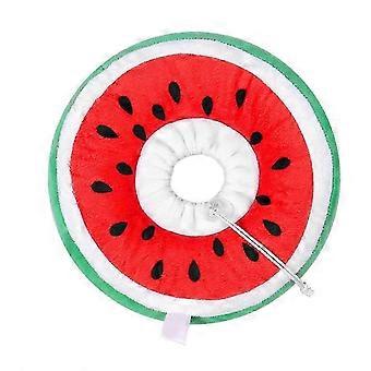 Adjustable Cat Cone Collar Soft, Cute Cats Recovery Collar, Cats Cones After Surgery For Kittens Watermelon Large