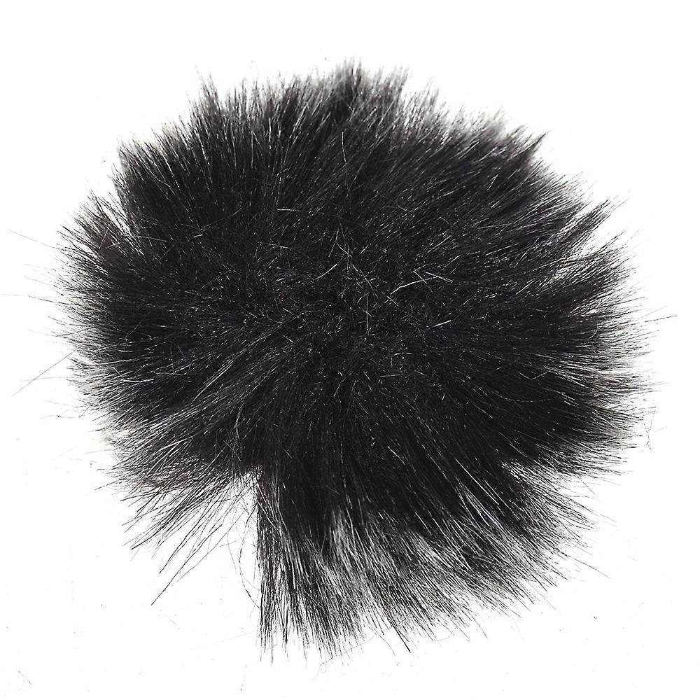 Furry Outdoor Microphone Windscreen Muff Mini Lapel Lavalier Microphone Windshield, 5-Pack