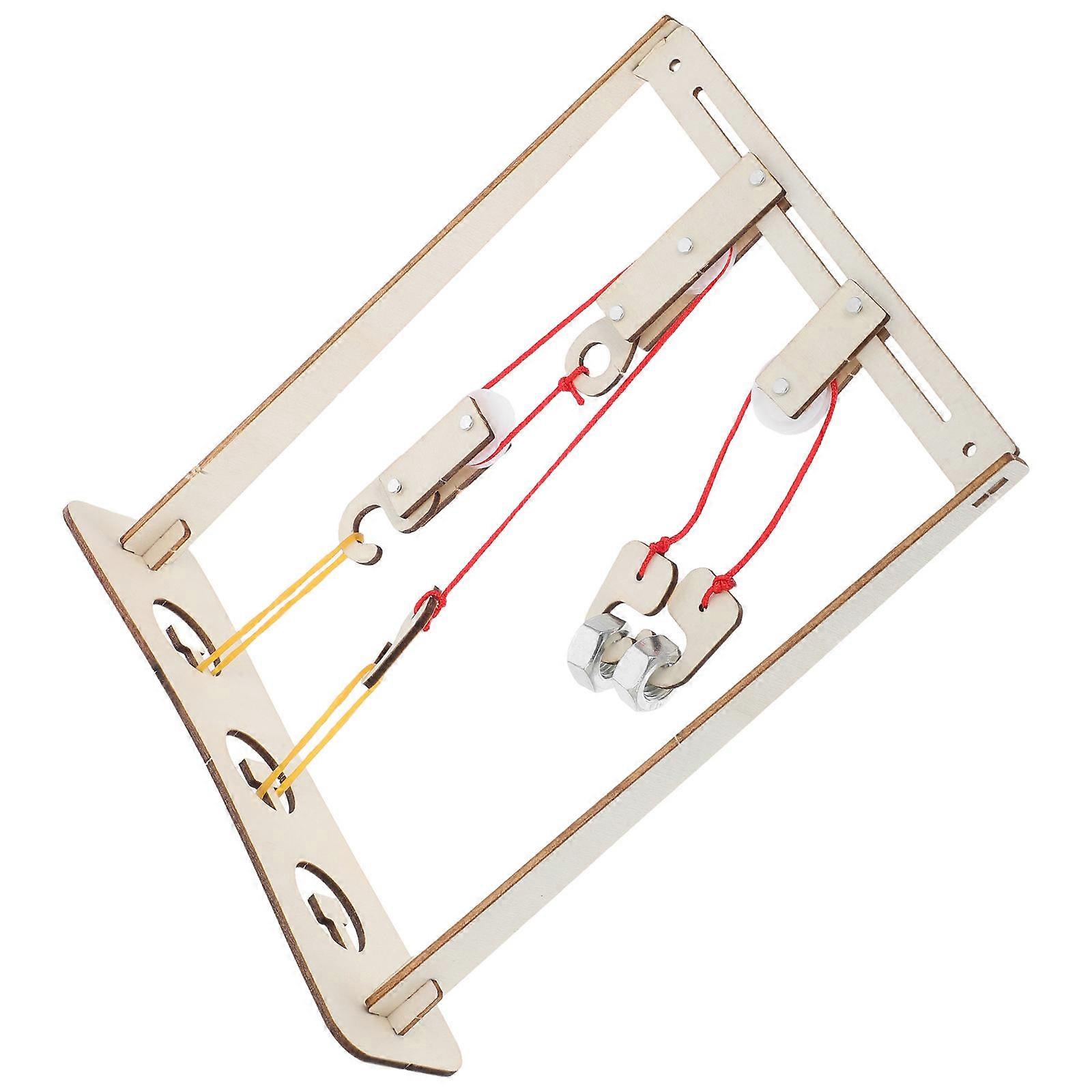 Crane Model Pulley Model Kit for Physics Teaching 1Set DIY Learning Tool