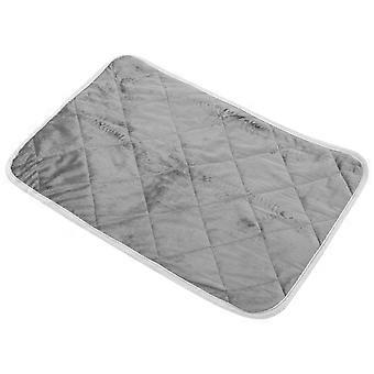 Heated Pet Bed Grey Cotton 4Pcs for Indoor and Outdoor Pets