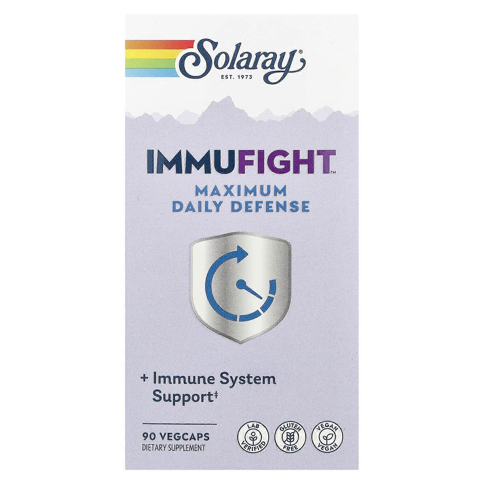 Solaray, ImmuFight, Maximum Daily Defense, 90 VegCaps