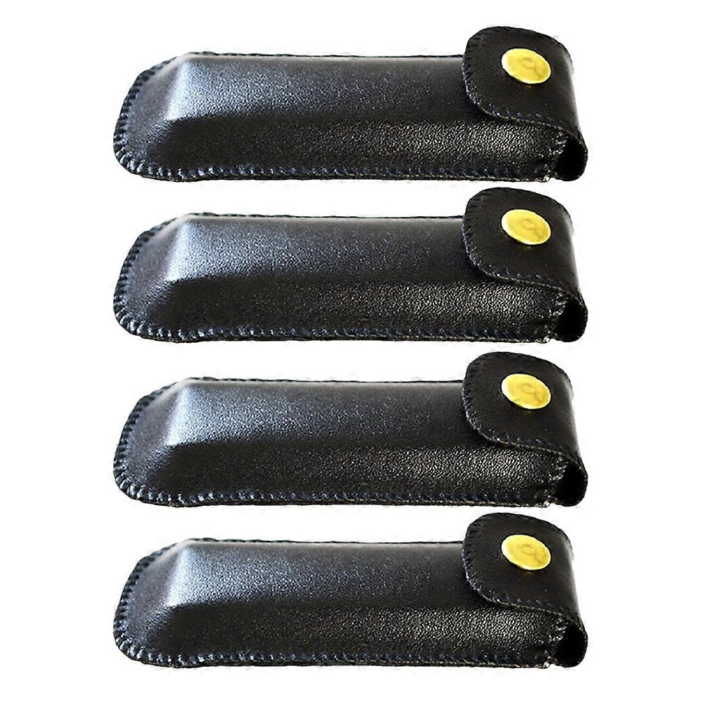 PU Harmonica Case Carrying Storage Holder 4Pcs Durable Imitation Boxes