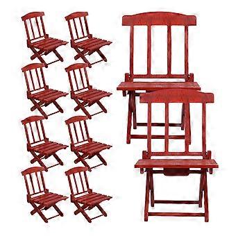 Folding Mini Beach Chair for Dollhouse Display Decoration 40Pcs