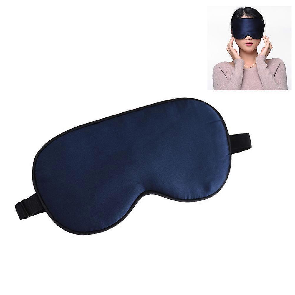 Silk Eye Mask Eye Patch for Comfortable Use Navy Blue