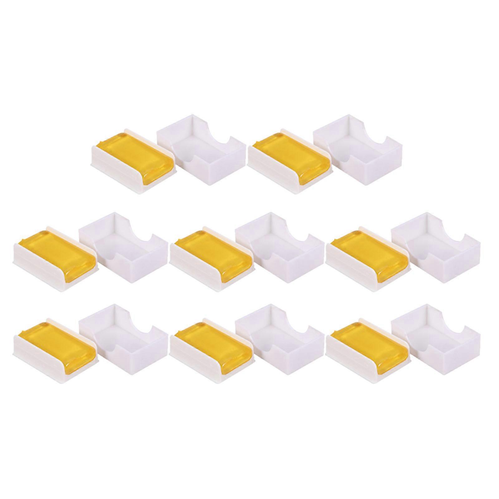 String Instruments Rosin Portable Practical for Erhu Violin Cello Light Brown Rectangular Shape Clear Bow Articulation 8Pcs