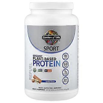 Garden of Life, Sport, Protéines végétales biologiques, Vanille, 855 g (1 lb 14,16 oz)