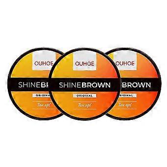Creme autobronzeador de longa duração para rosto e corpo (3 unidades), 50g cada. Protege contra o sol e a radiação, nutritivo e natural.