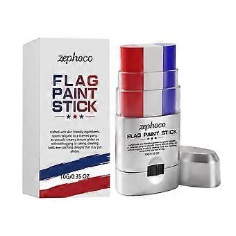 Red White and Blue Face Body Paint Stick - Patriotic 4th of July Accessories for Women, Flag Face Paint Stick for Festival, Party, Sports Fan