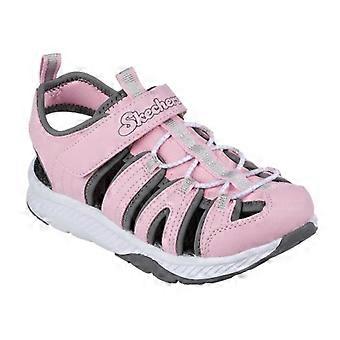 Skechers Girls Cut Out Closed Toe Flat Sandals