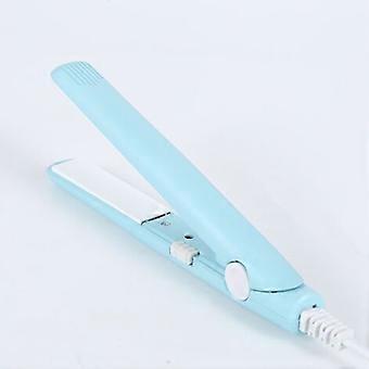 Mini Hair Straightener and Curler, Ceramic Flat Iron with Negative Ions, 360 Rotating, Travel Size, 20W, for Home and Salon