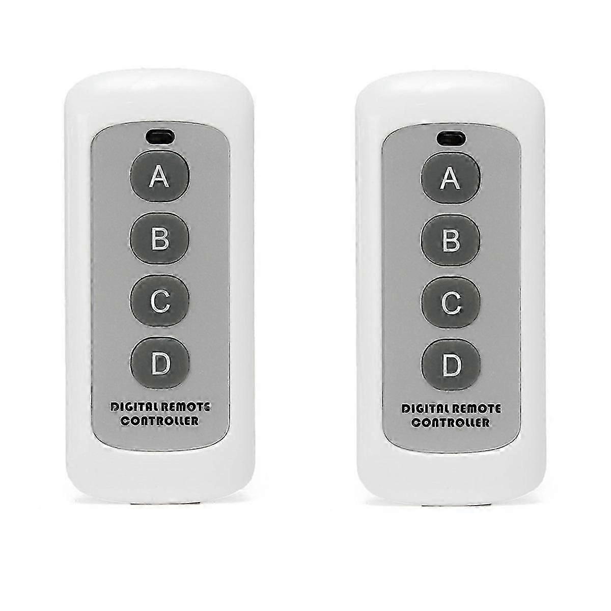 Télécommande RF sans fil 433MHZ Télécommande blanche à 4 boutons EV1527 Learning Code Wireless Remot