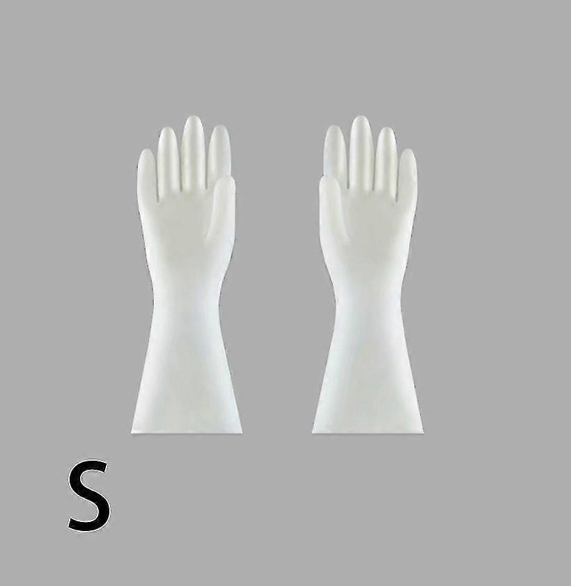 Kitchen Household Nitrile Latex Waterproof Dishwashing Gloves (s Code)