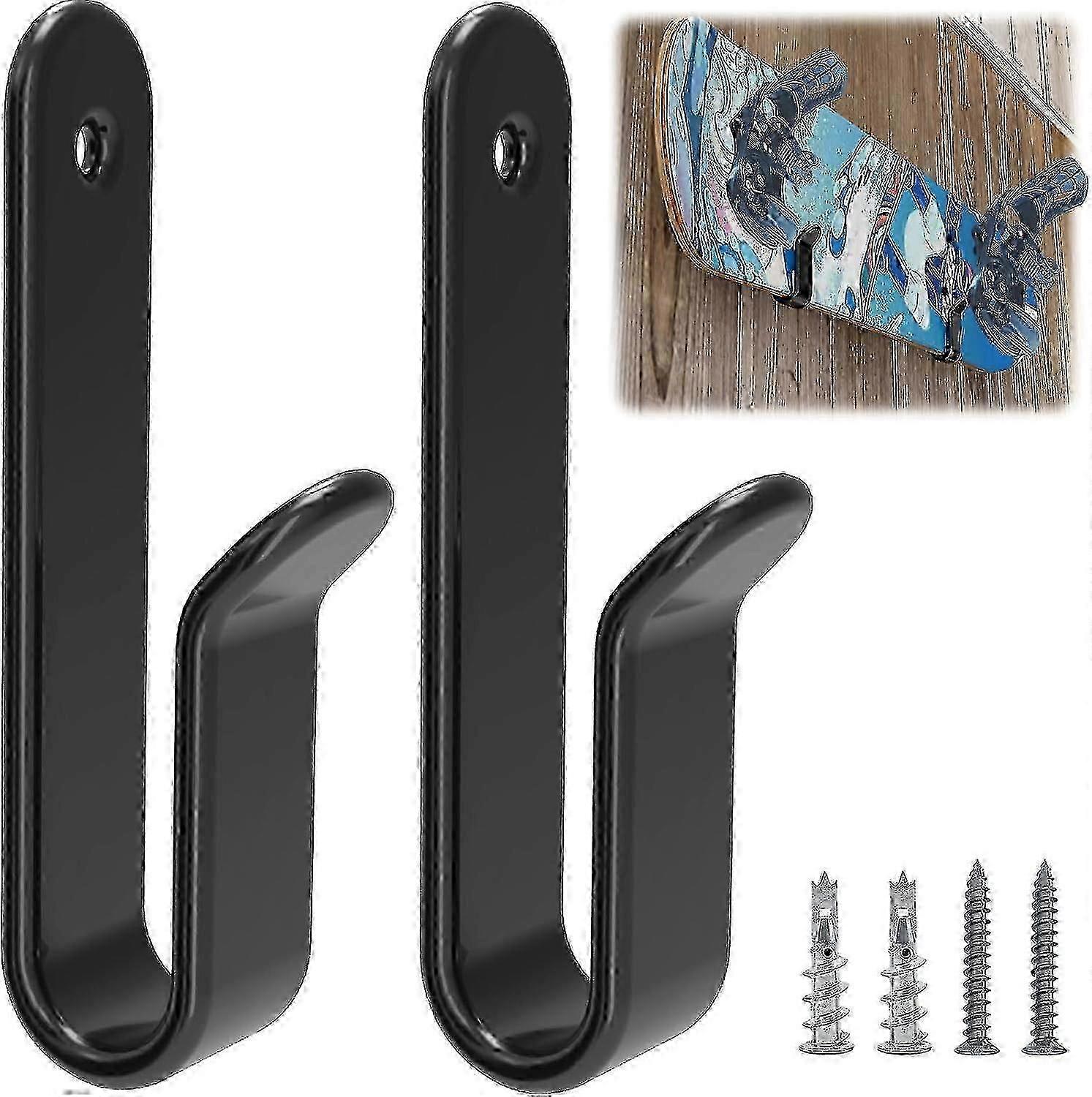 2pcs Horizontal Snowboard Wall Mount Clips Rack Storage Display 26-27