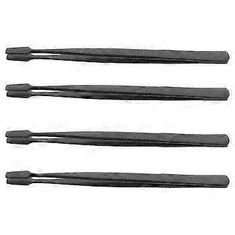 Stainless Steel Eyelash Tweezers for Extensions Precision Tool 4Pcs