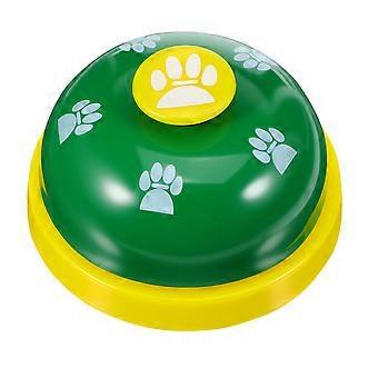 Zindelijkheidstraining belletjes met pootafdrukpatroon voor puppy's (groen en geel)
