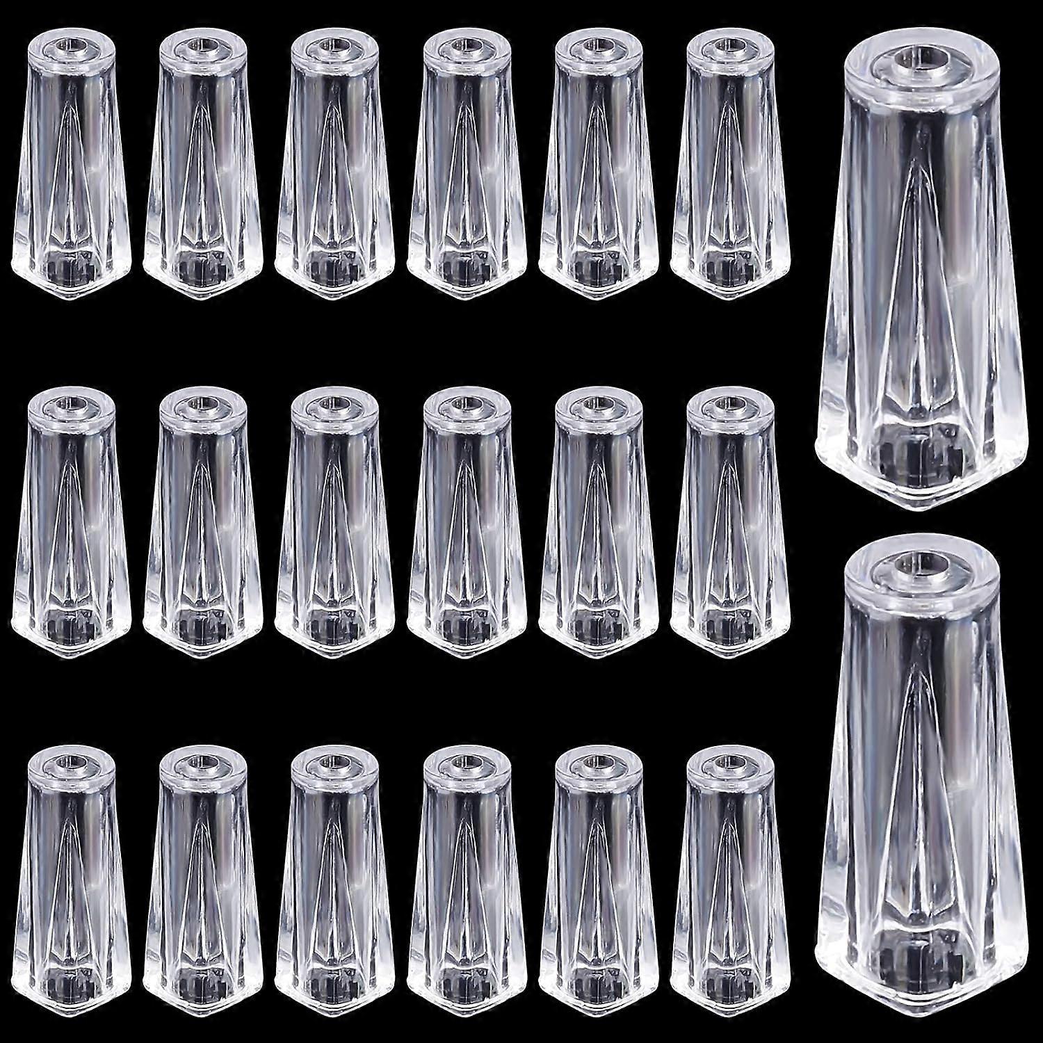 20pcs Pull Cord Tassel Clear Cord Knobs Drops Pull End Plastic Hanging Pulls Window Cord Tassels Blind String Holder for Blind