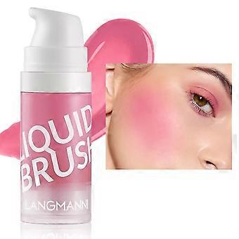 Liquid Blush, Makeup Cream Blush For Cheeks, Natural Glossy Blush Makeup For Cheek Tint Eyes Lip Makeup, Velvet Texture