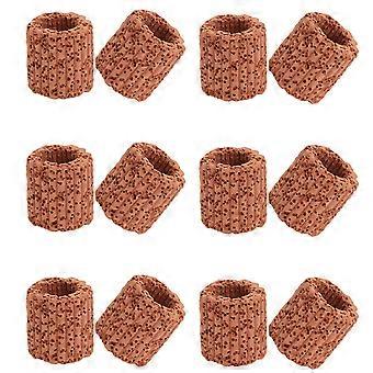Aquarium Plant Fixed Ring Pottery for Fish Tank Use 36Pcs Dark Red