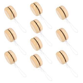 10Pcs Unfinished Wood Responsive Ball Toy Kids Painting Toys Children Gift