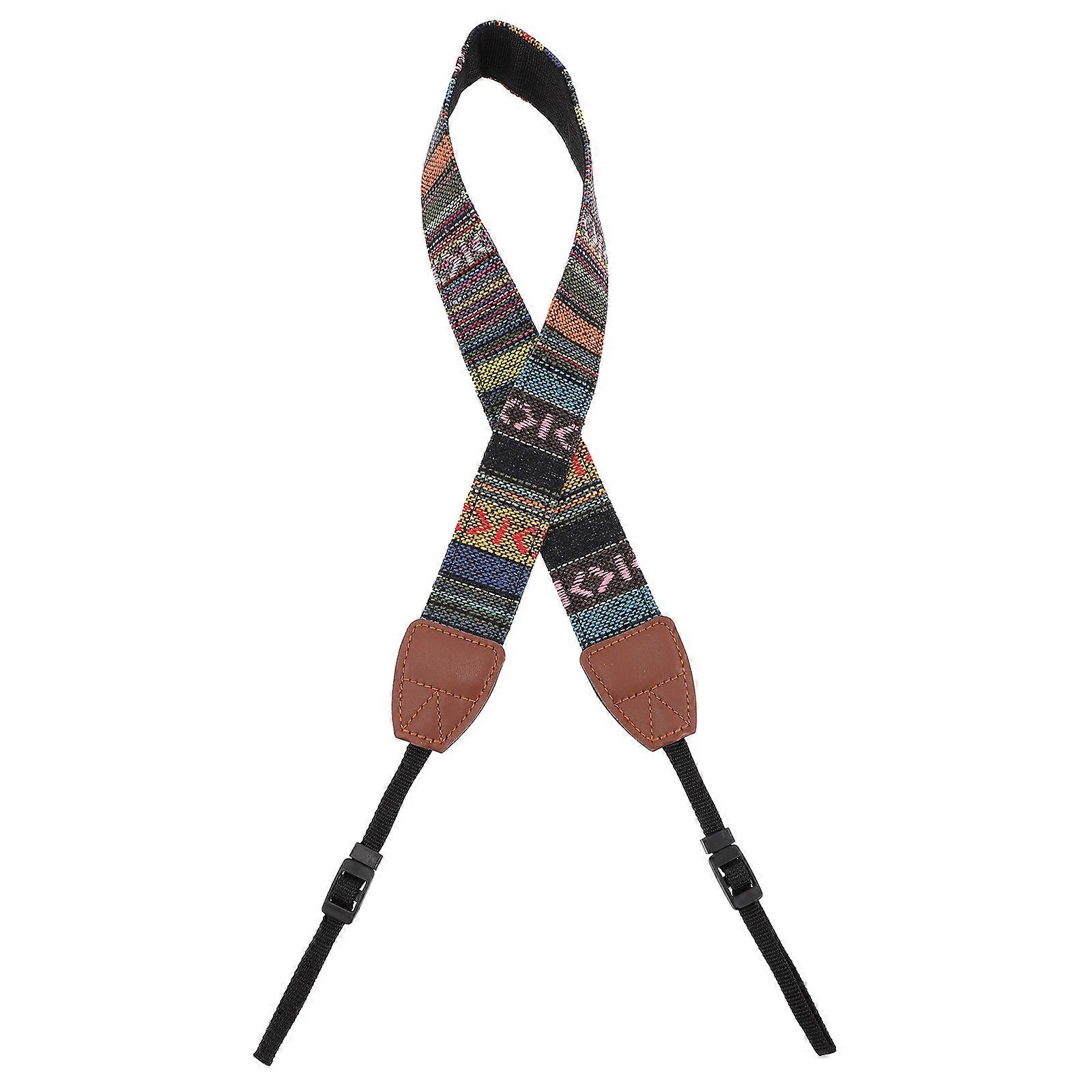 Camera Shoulder Strap Double-layer Leather Ends Camera Strap SLR Camera Strap