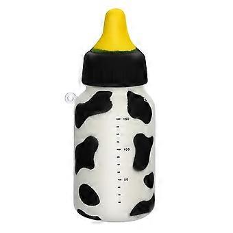 Cow Print Baby Bottle Shaped Slow Rising Squishy Toy, Stress Relief for Kids Ages 6 and Up
