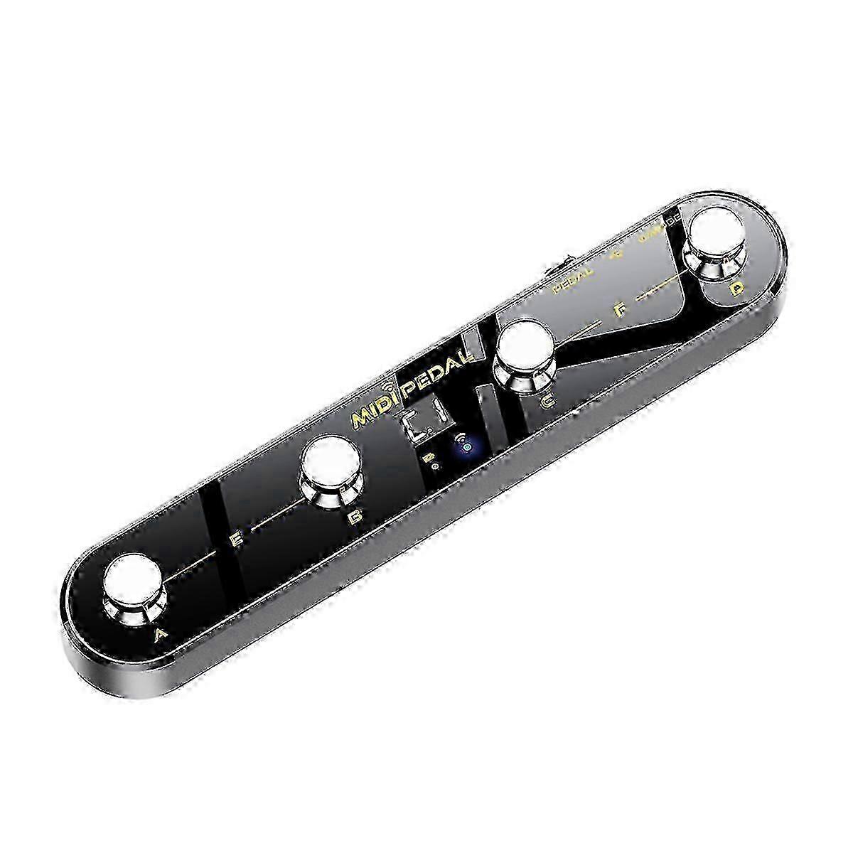 Wireless MIDI Controller Pedal Bluetooth 5.3 USB BLE Metal Footswitch for iOS Android PC Studio Use