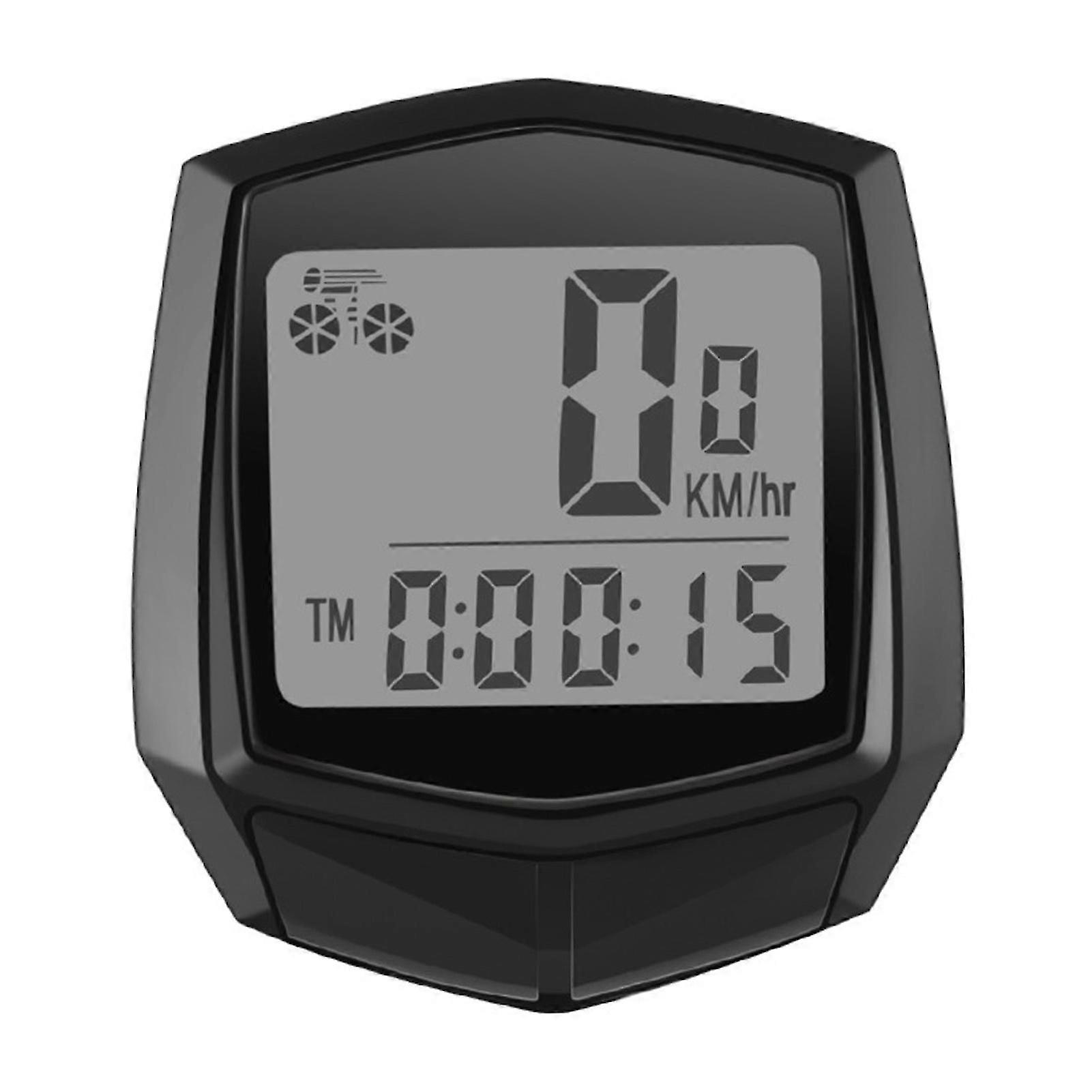 Bicycle Wired Speedometer Odometer LCD Display Multi-language Easy Setup Durable Lightweight for Outdoor Cyclin