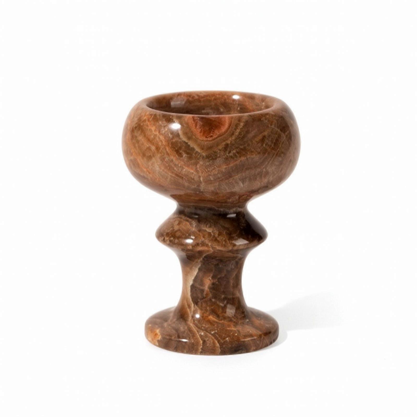 Marble Candlestick Marbled Candlestick with Pedestal Compact for Console Table