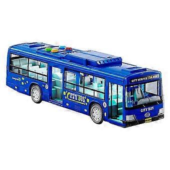 Grande autobus giocattolo per bambini in ABS, modello realistico con porte apribili, luci, musica e funzione di narrazione.