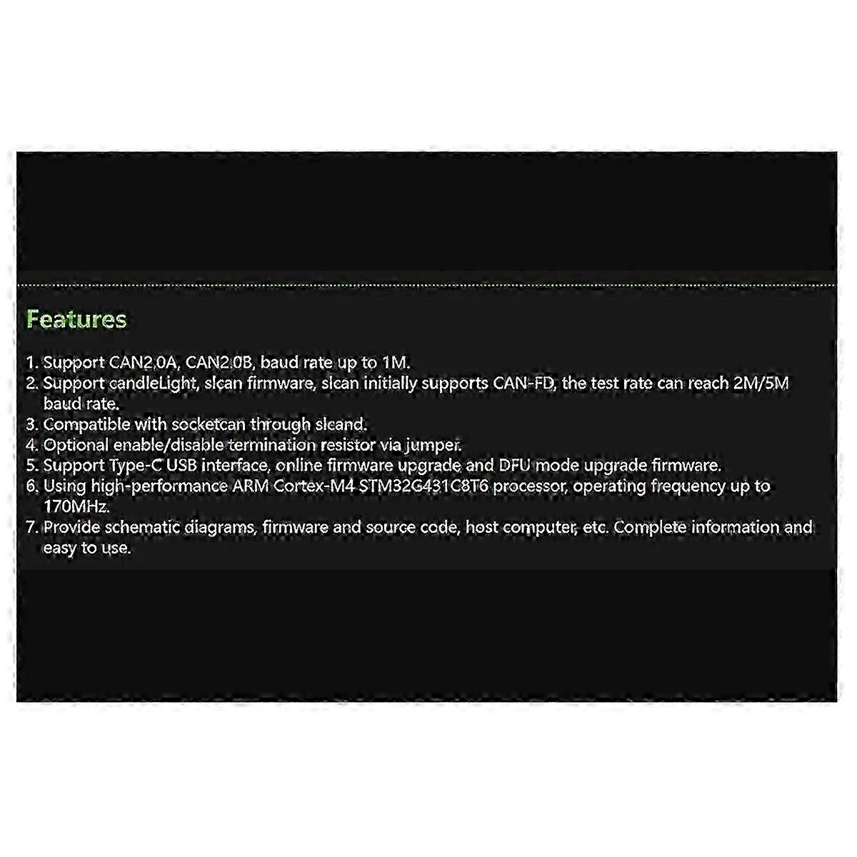 CANable V2.0 Pro CANbus Transceiver USB to Protocol Analyzer Adapter CAN2.0 Serial Controller