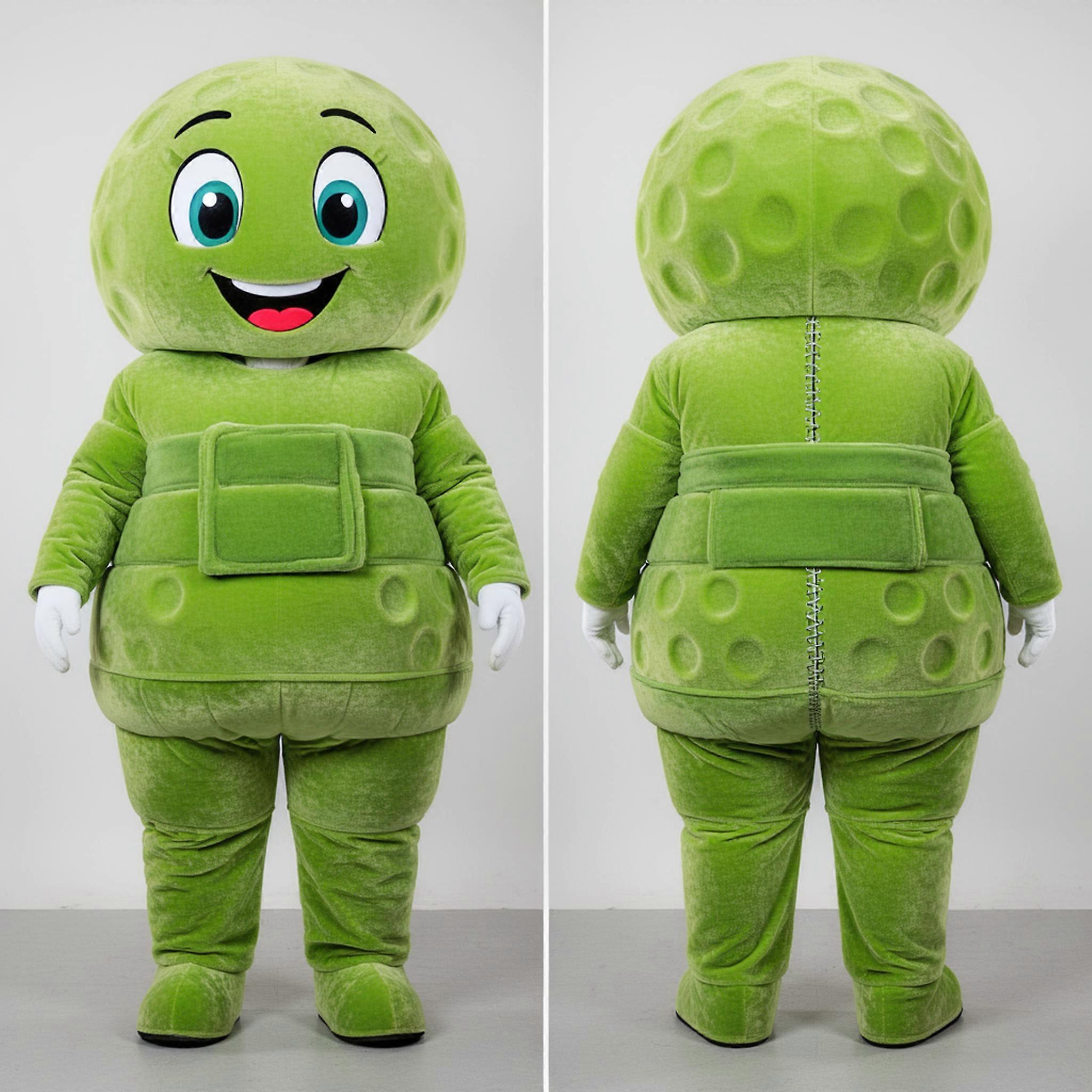 MASTICOT Lime Green Velvety Golf Ball Mascot