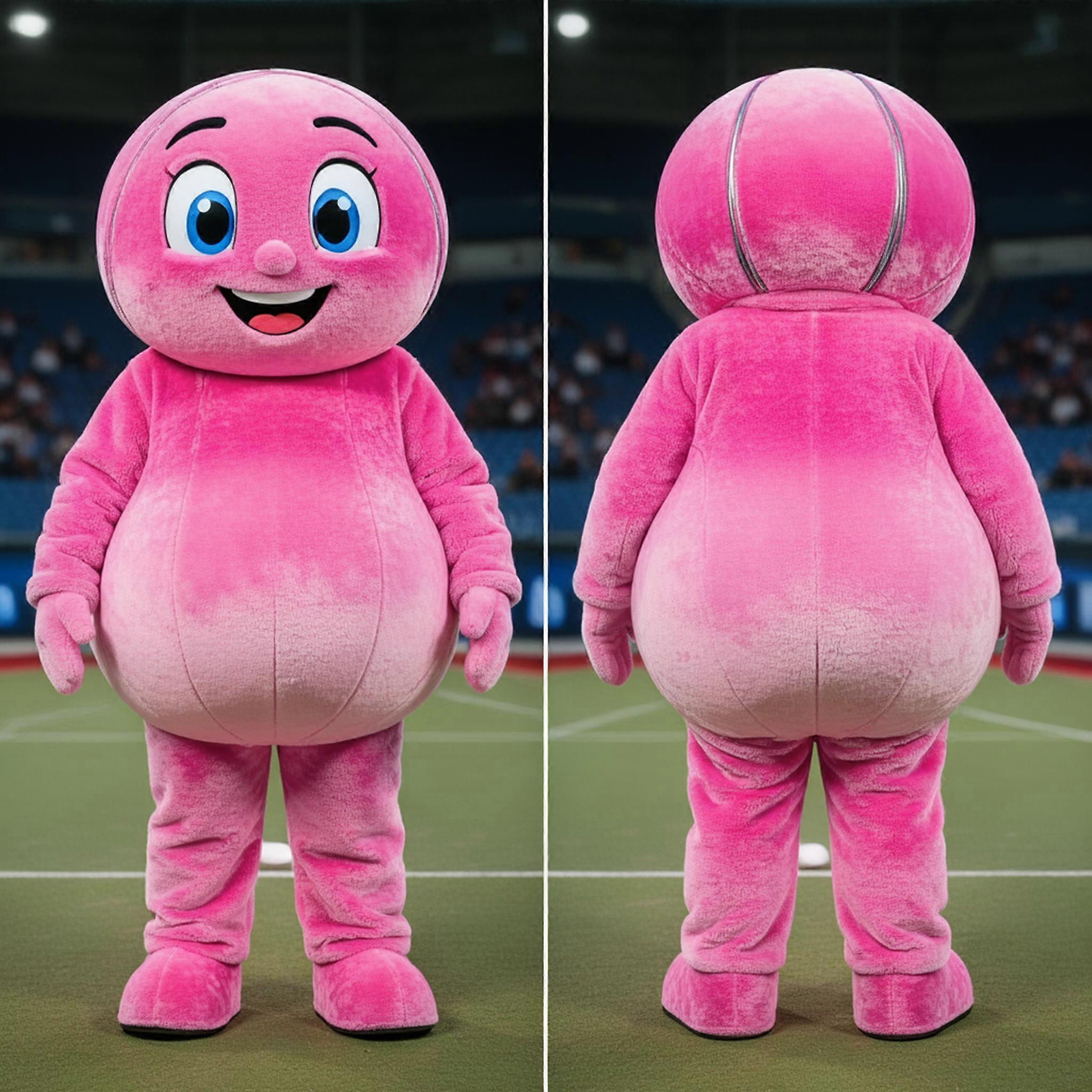 MASTICOT Pink Plush Petanque Ball Mascot