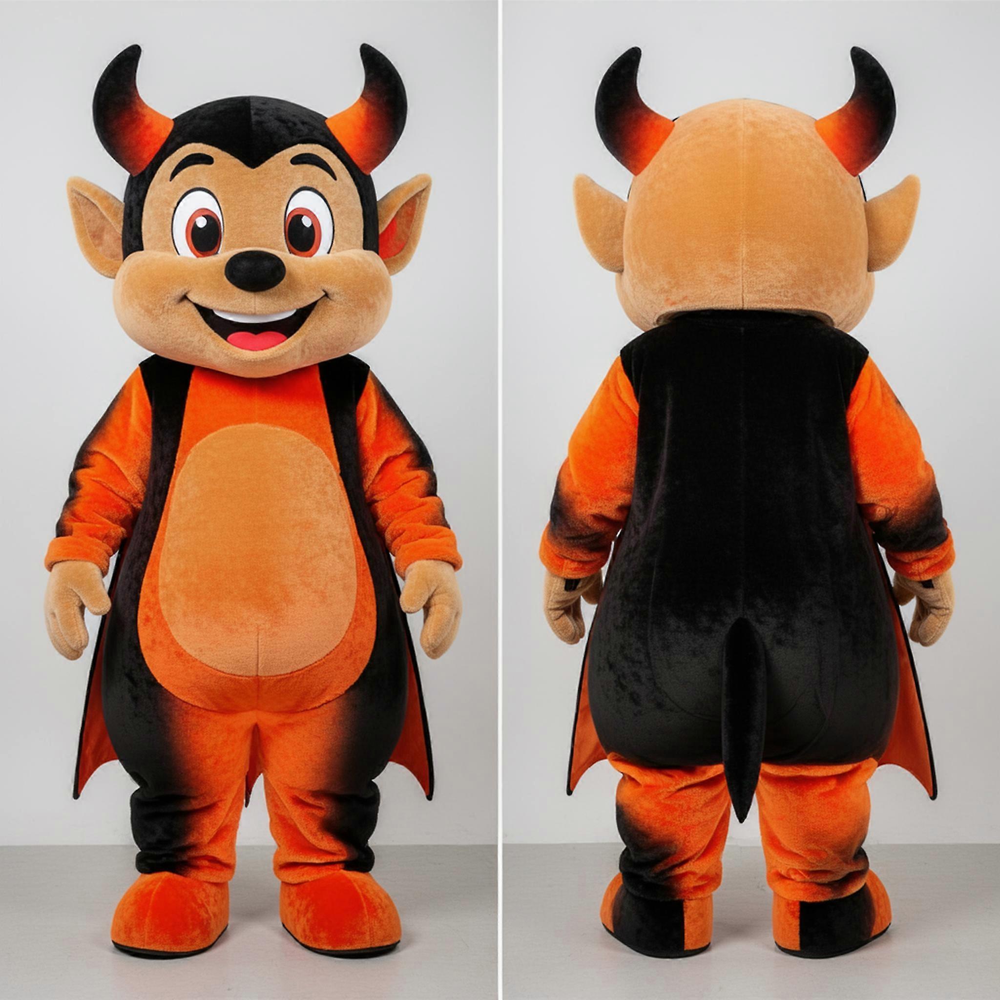 MASTICOT Crimson Broad Shouldered Devil Mascot