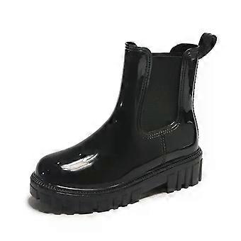 Colorful Women's Mid-tube Rain Boots, Waterproof All-match Water Shoes, Year-round Wearable Outdoor Footwear