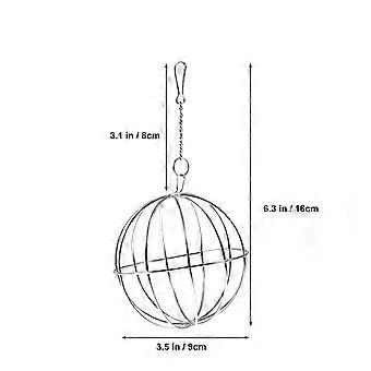 Grasfutter-Spenderball zum Aufhängen für Kleintiere, 8 cm Kugel