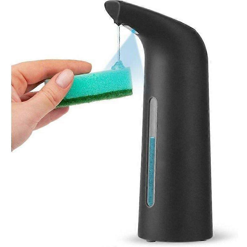 Automatic soap dispenser with sensor, IPX6 waterproof (Black - 400ml)