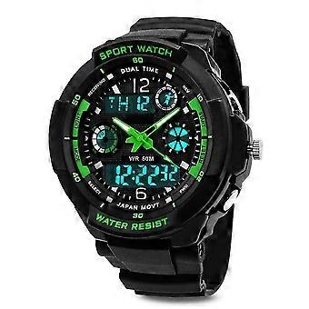 Boys Digital Watch, Waterproof Shockproof Kids Watch with Dual Time Zone, Alarm, Stopwatch, Backlight