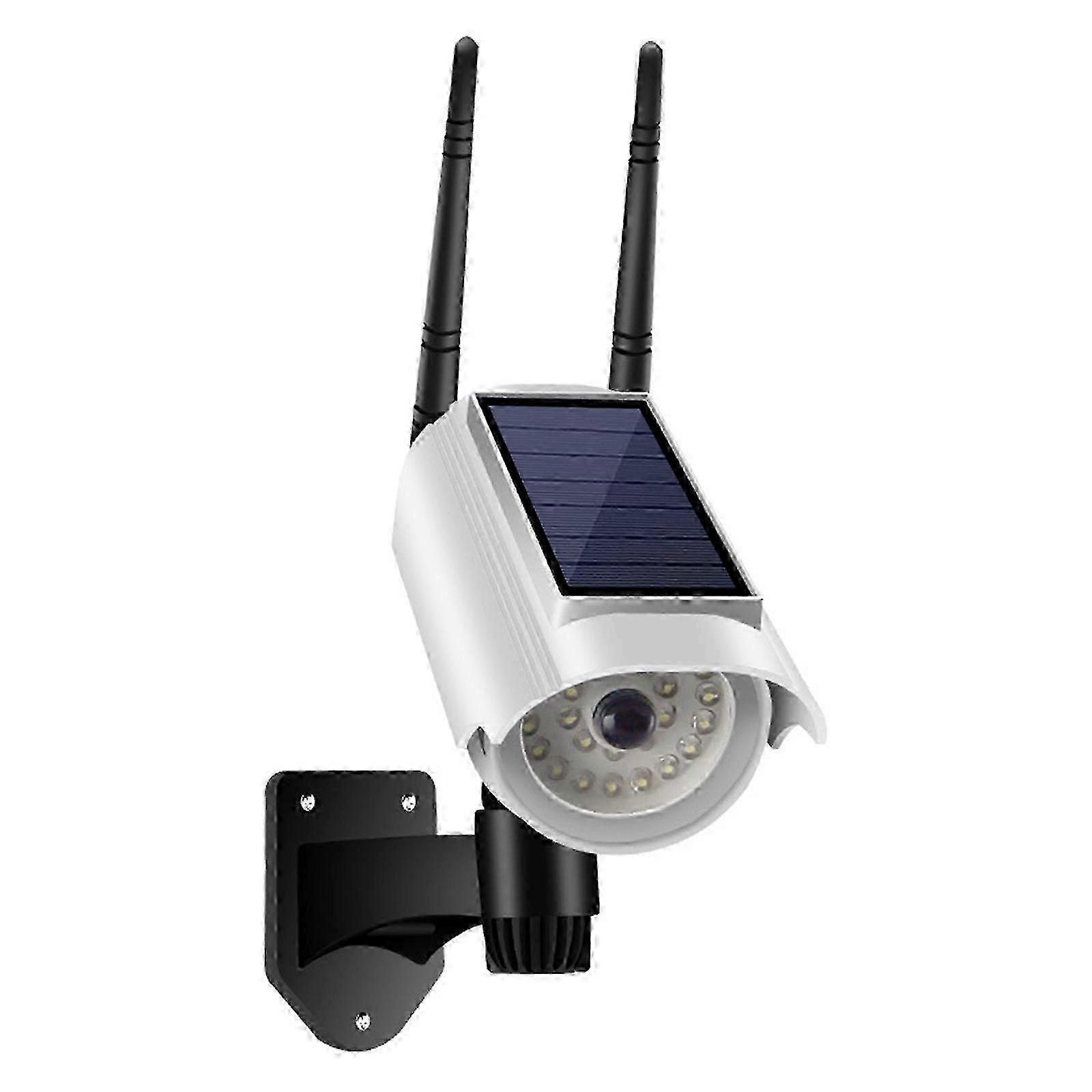 Motion-Sensing Solar Dummy Camera With LED Flash