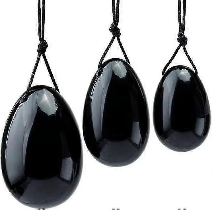 Black Obsidian Wellness Egg Set