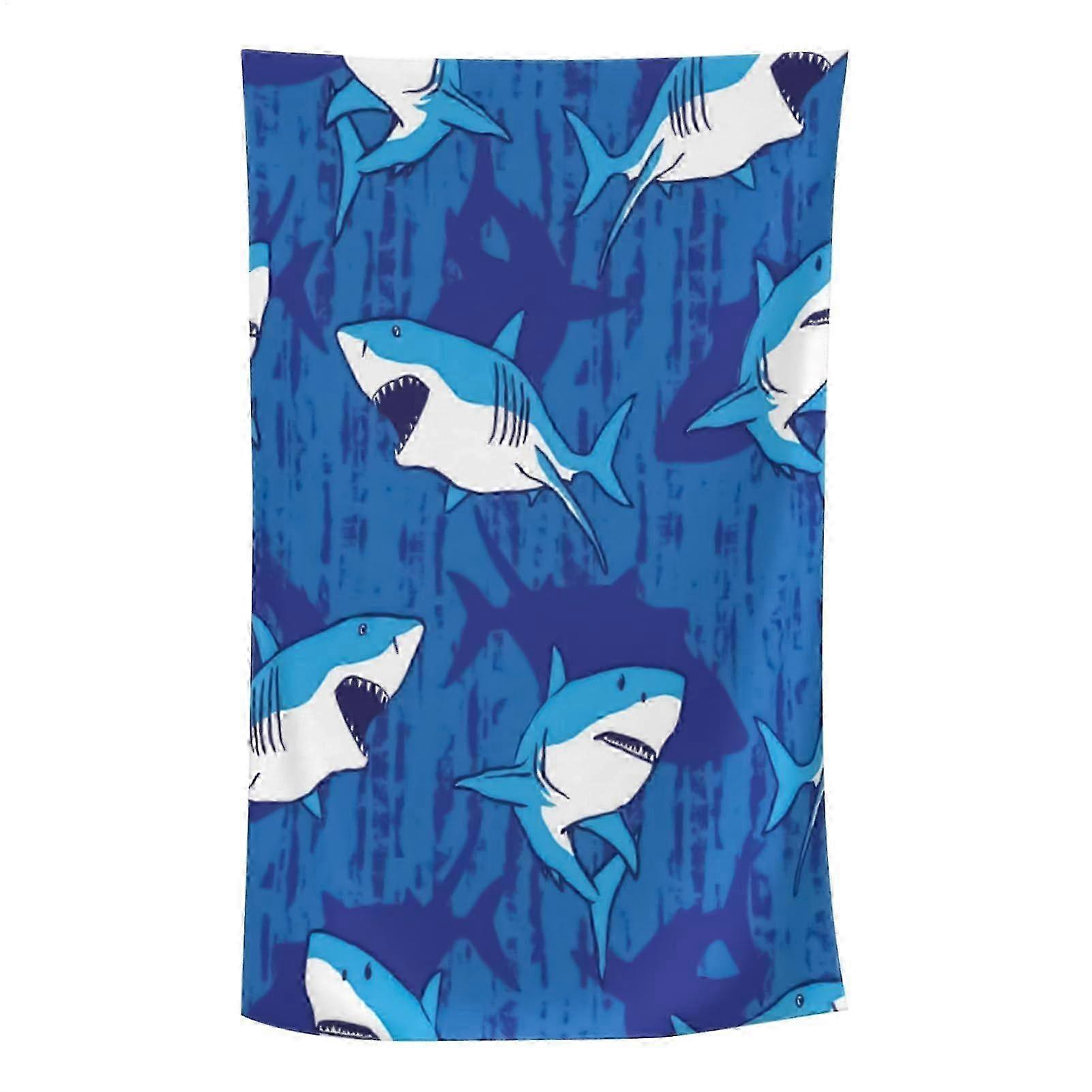 Microfiber Shark Beach Towel Sandproof