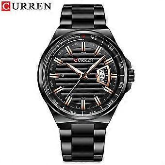 CURREN 8375 men's watch popular stainless steel men's wristwatch casual waterproof quartz watch