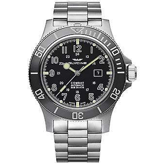 Combattimento di glicino sub 48 Swiss Automatic Analog Man Watch con GL0095 In acciaio inox Bracelet