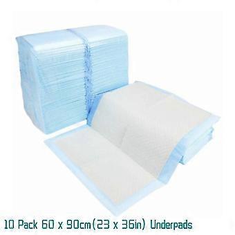10er/50er-Packung Einweg-Inkontinenzunterlagen, super saugfähig und auslaufsicher, für Erwachsene, Kinder, Haustiere, Welpentraining, Medizin