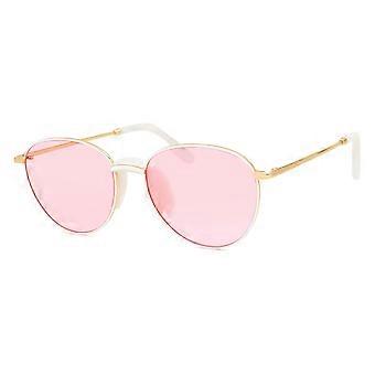 Kenzo KZ 40011I 30Y Full Rim Shiny Gold Unisex Oval Sunglasses UV1 Original