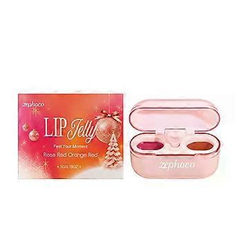 Dual-Color Jelly Lip Gloss for Sheer Shine and Smooth Everyday Lip Makeup