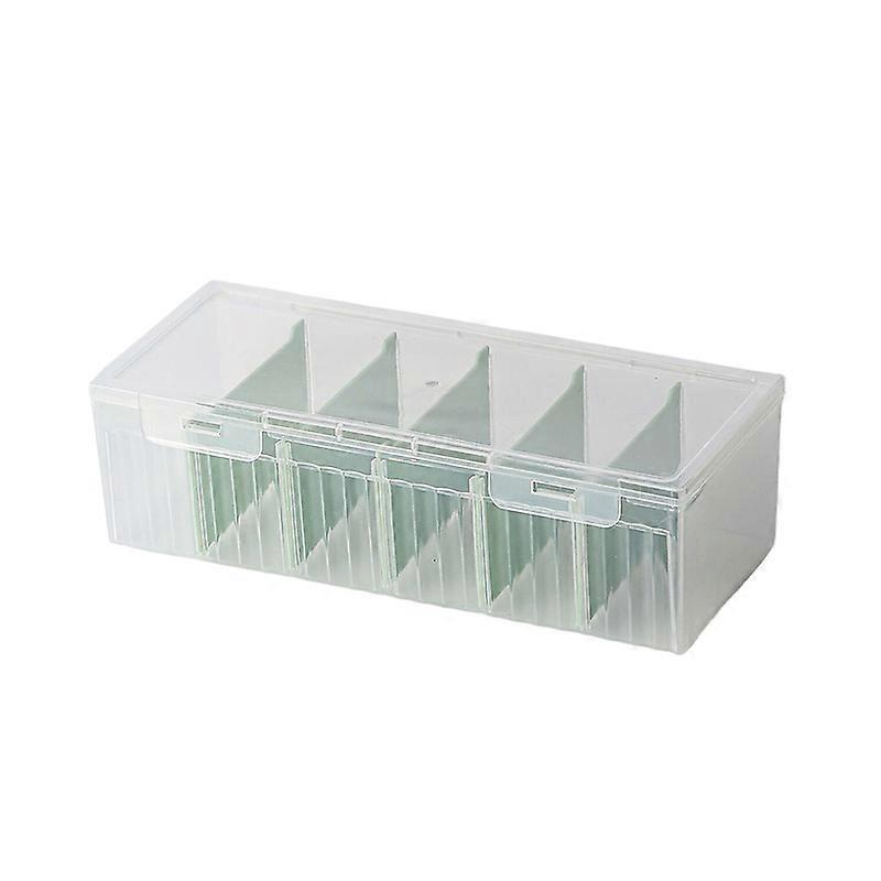 Clear Multi-Compartment Card Storage Box