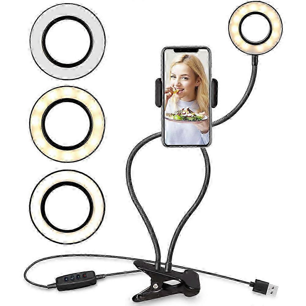 Adjustable Ring Light Smartphone Holder