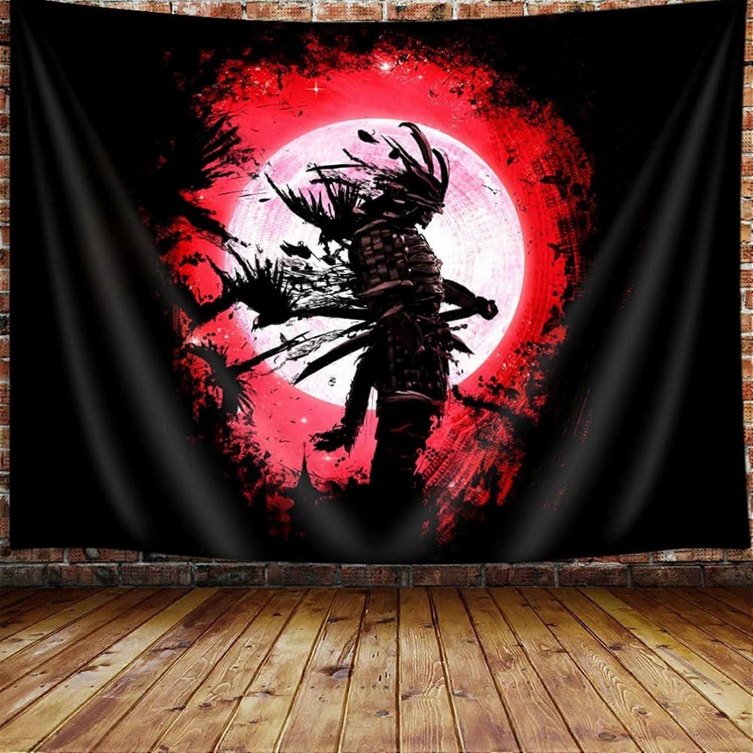 Tapestry Jawo Anime Samurai Cool
