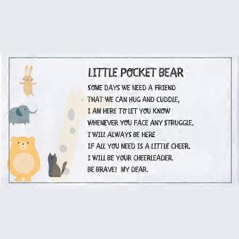 Plysj Mini Bear Boy Gift Little Pocket Bear i en tinn Mini bamser kan