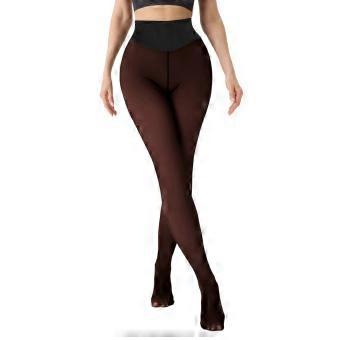 Fleece Lined Tights High Waisted Sculpting Leggings Fall Winter Warmth